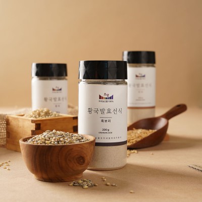 맛있는 발효 선식 효소로 변비탈출 다이어트 식사대용 200g  (흑보리, 현미, 귀리)